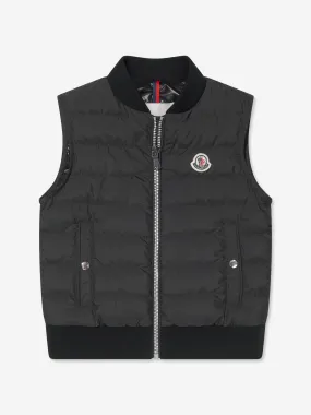 Moncler Enfant Boys Down Padded Olu Gilet in Black