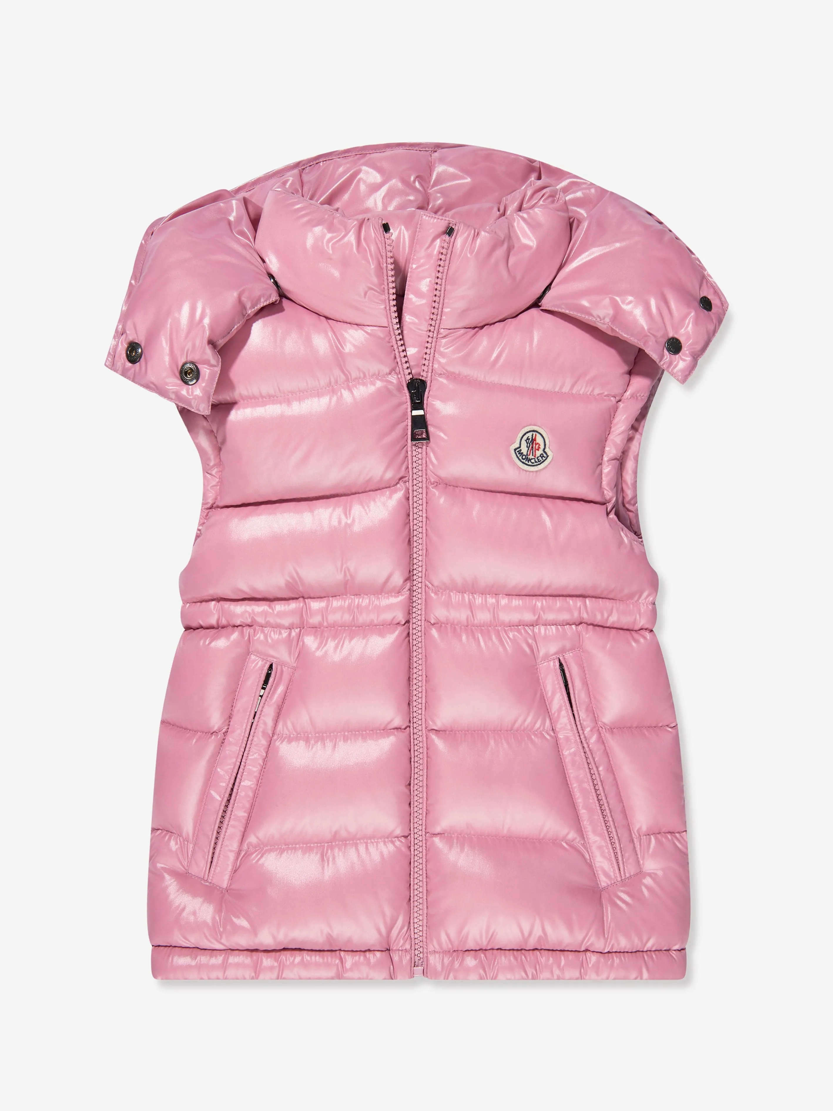 Moncler Enfant Girls Down Padded Ania Gilet in Pink