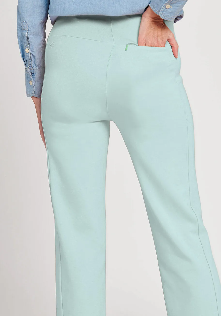 Monroe Crop Trouser | Straight (Muted Mint)