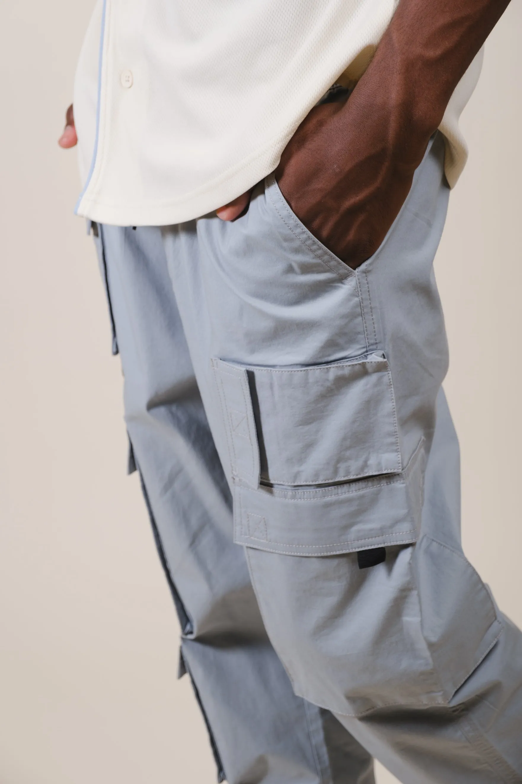 Multi Pocket Poplin Cargo Pant