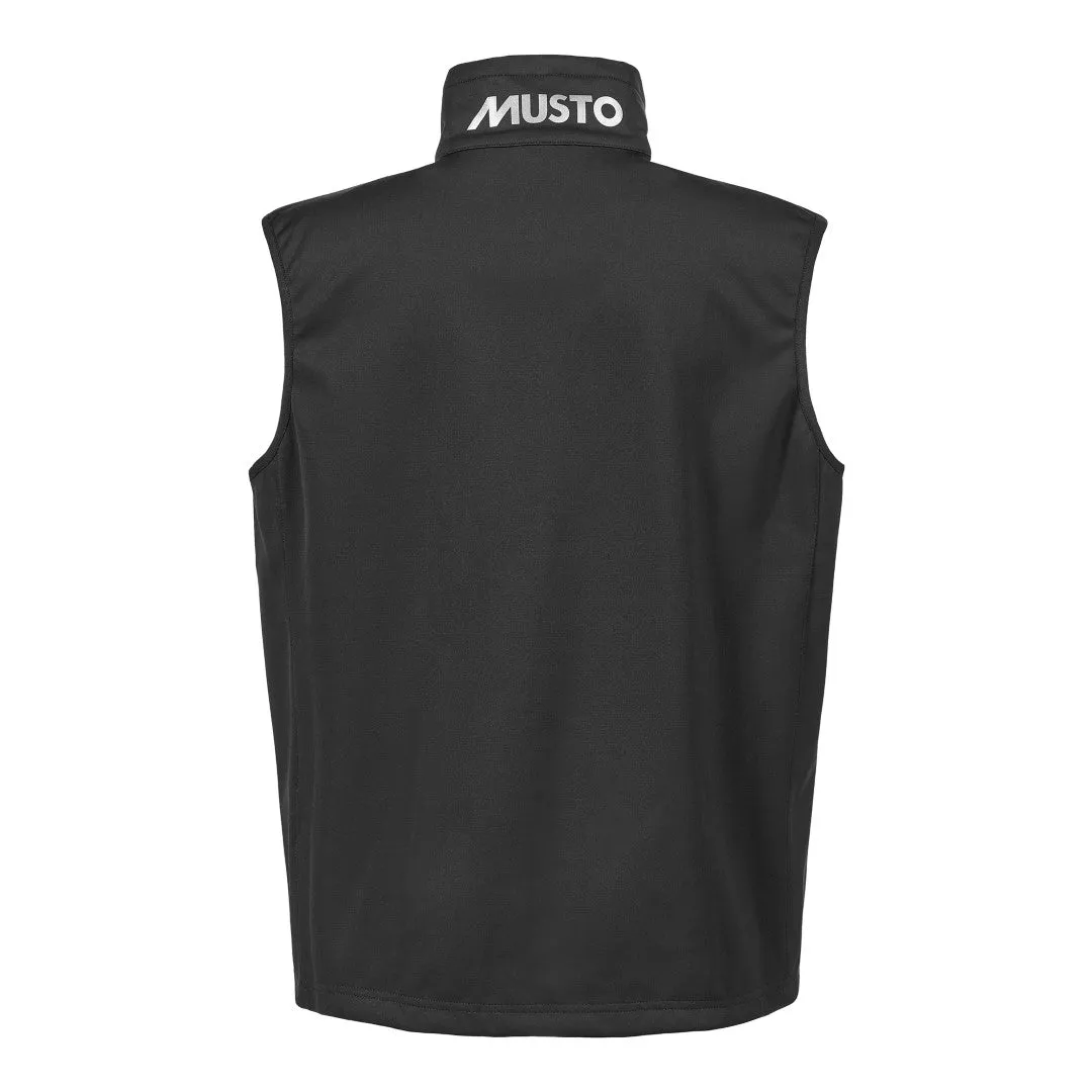 MUSTO ESSENTIAL SOFTSHELL GILET BLACK