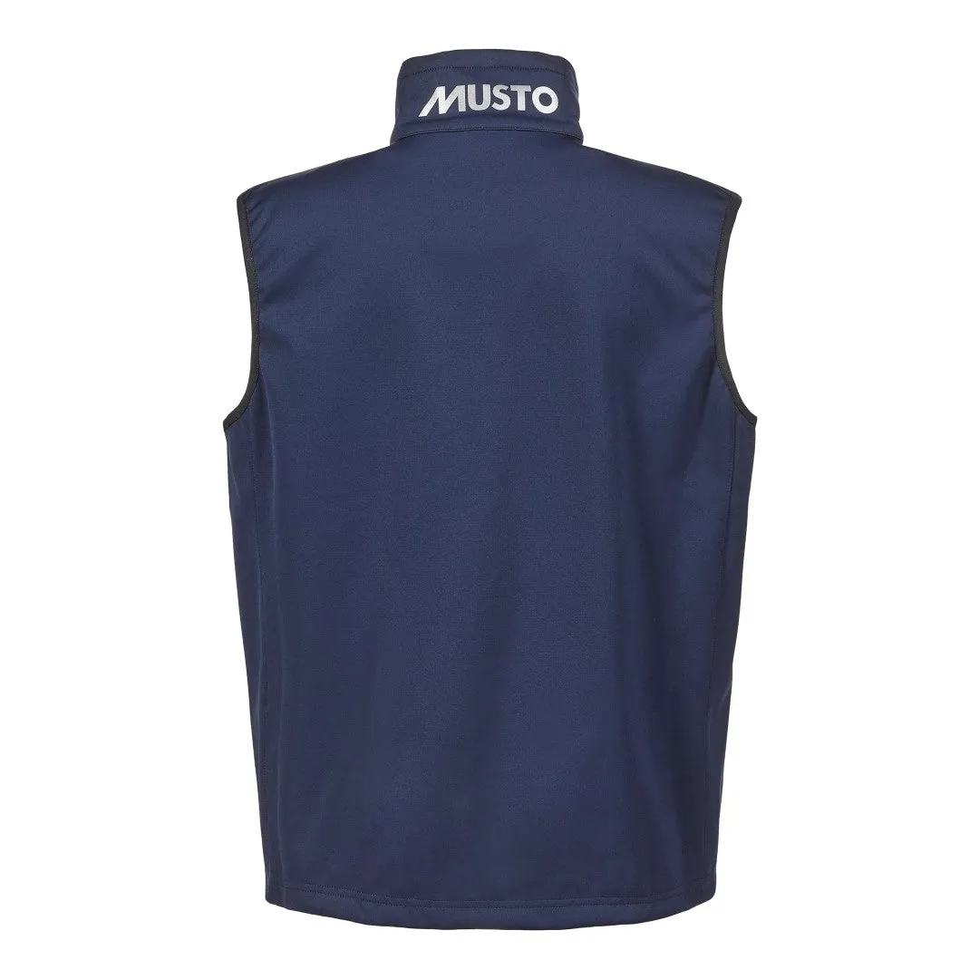 MUSTO ESSENTIAL SOFTSHELL GILET NAVY