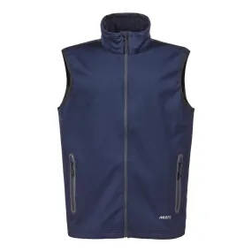 MUSTO ESSENTIAL SOFTSHELL GILET NAVY