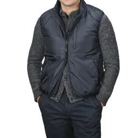 Navy Blue Nylon Taffetta Thermore Jil Gilet