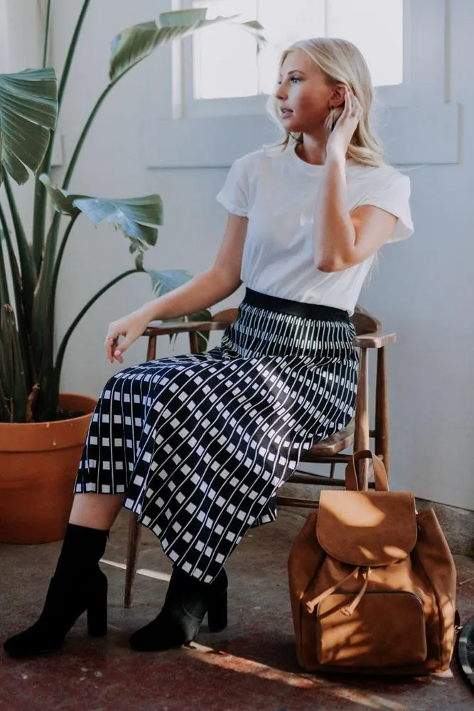 Nicole Knit Patterned Skirt