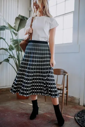 Nicole Knit Patterned Skirt