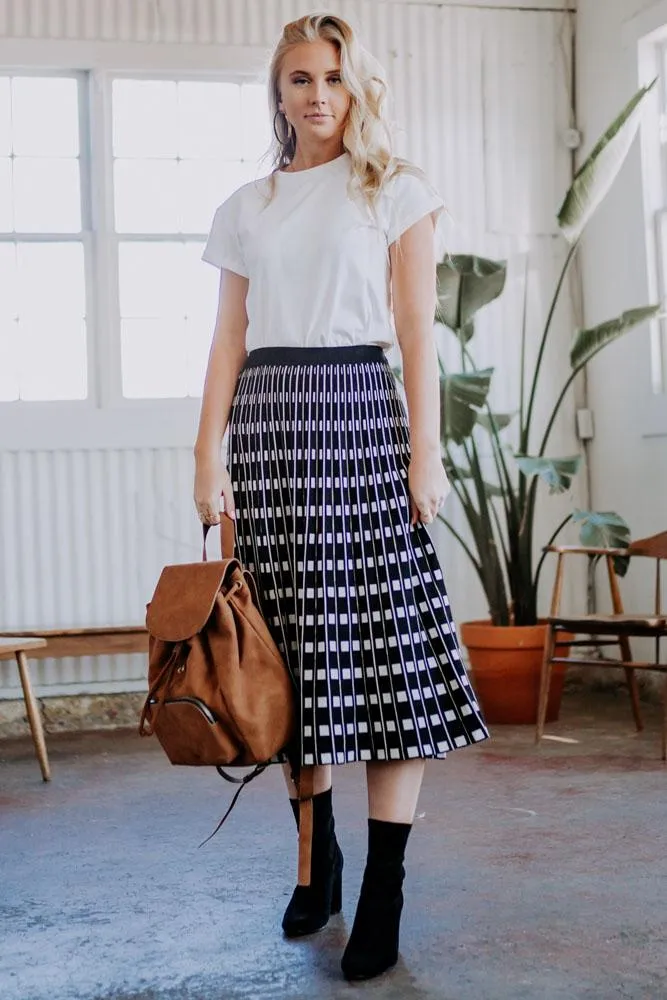 Nicole Knit Patterned Skirt