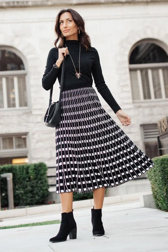 Nicole Knit Patterned Skirt