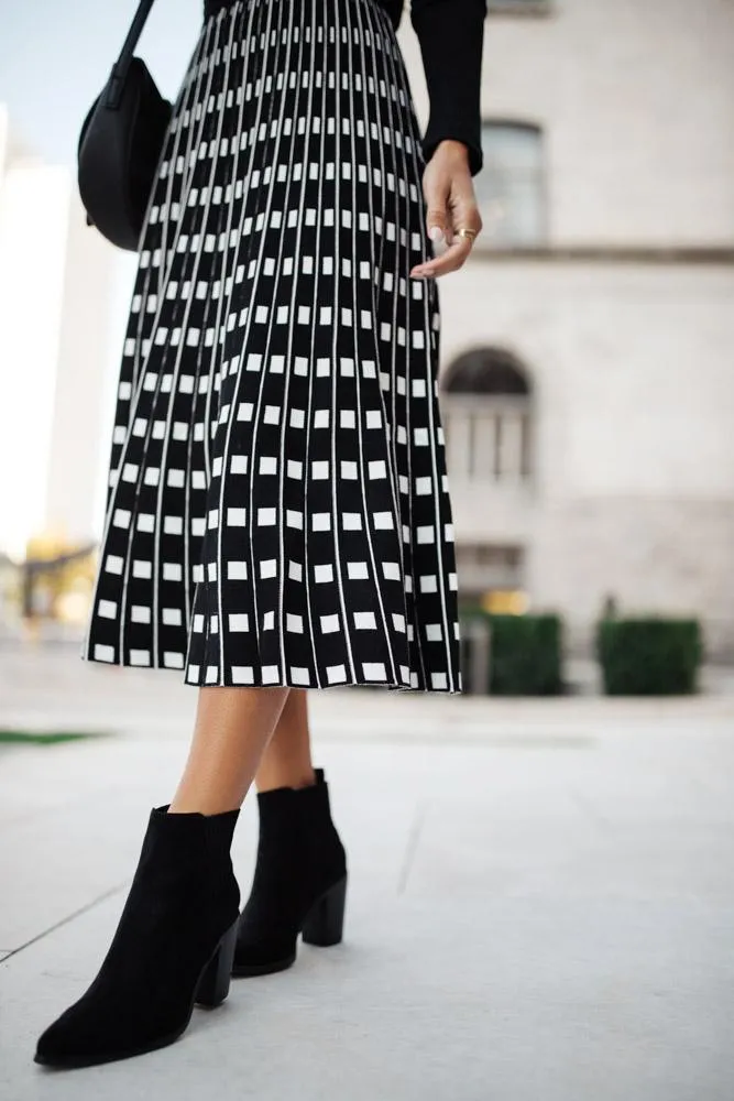 Nicole Knit Patterned Skirt