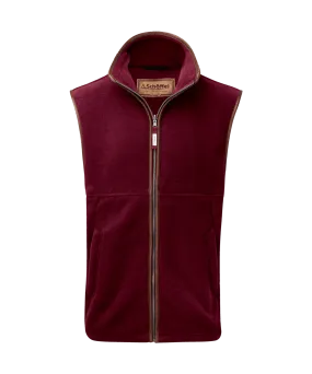 Oakham Fleece Gilet Claret