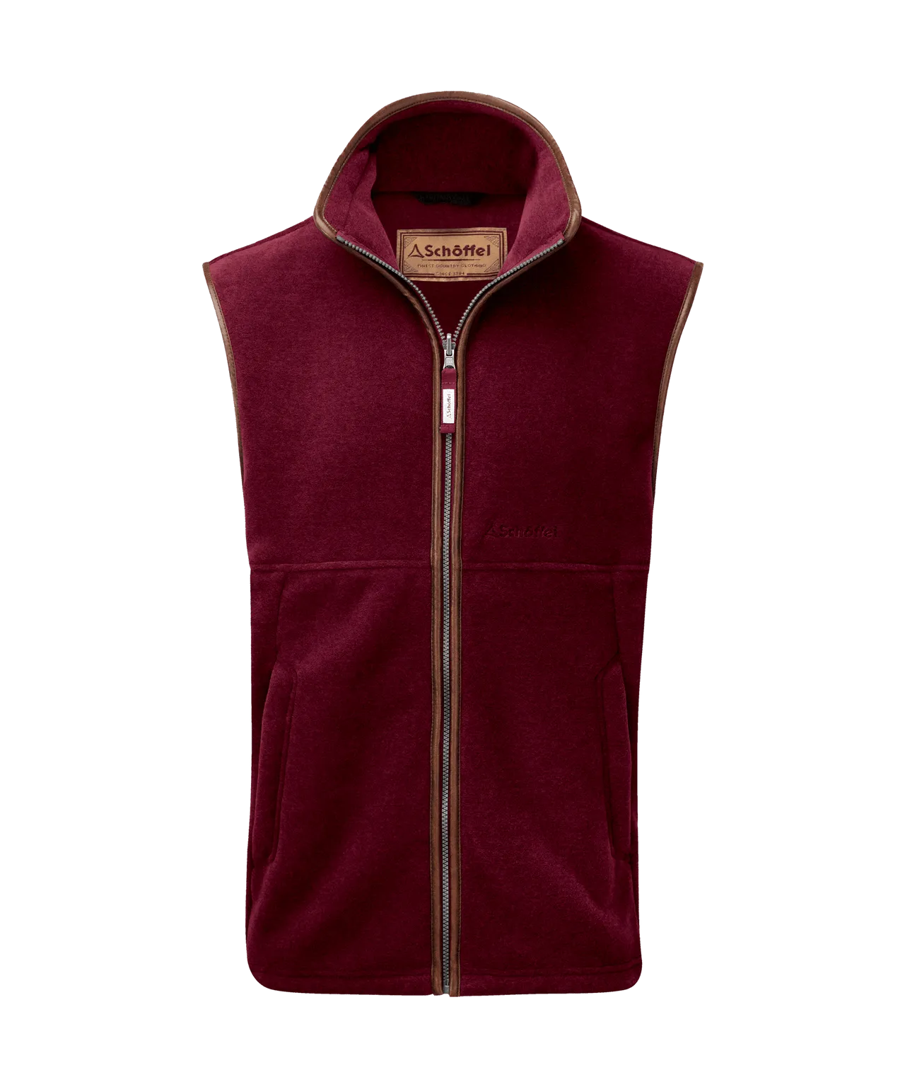 Oakham Fleece Gilet Claret