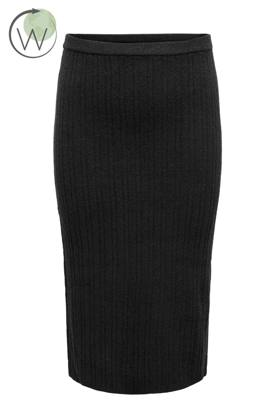 Only Carmakoma Jeanett Knit Skirt in Black