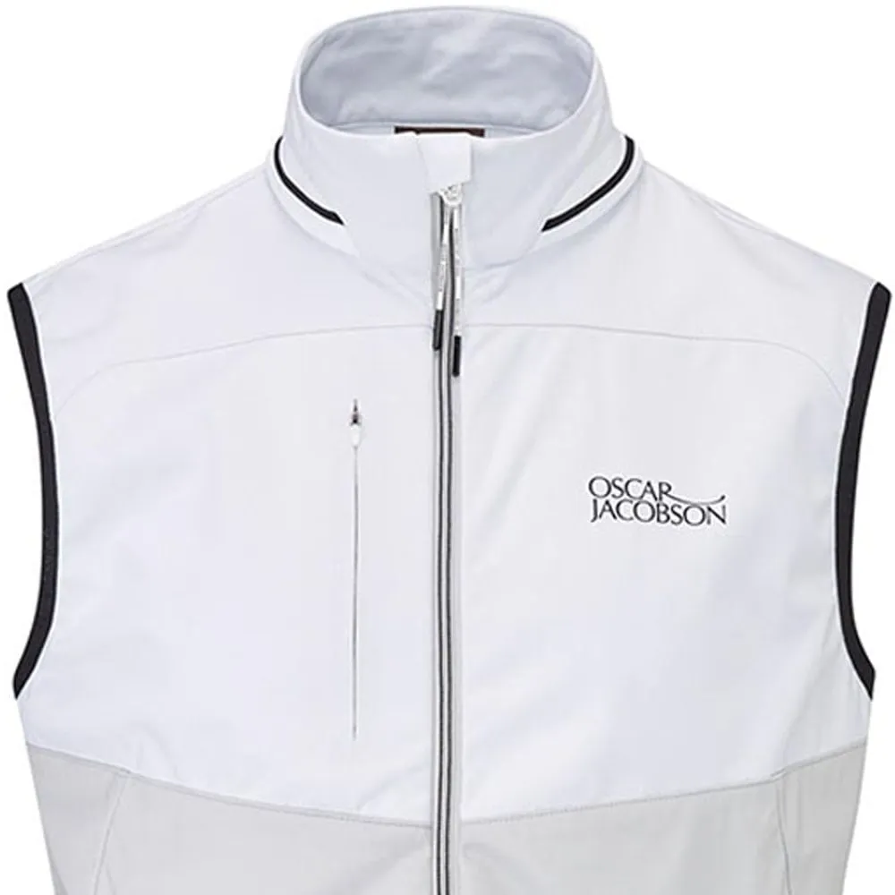 Oscar Jacobson Rolfe Tour Gilet - Lunar Grey/White