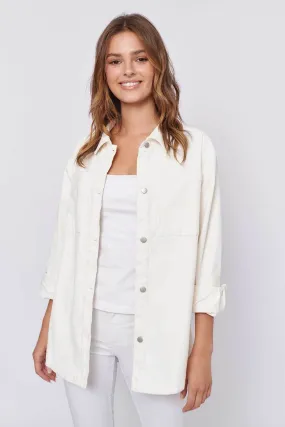 Othello Jacket in White Denim