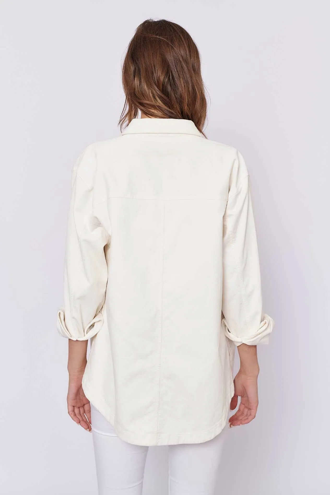 Othello Jacket in White Denim