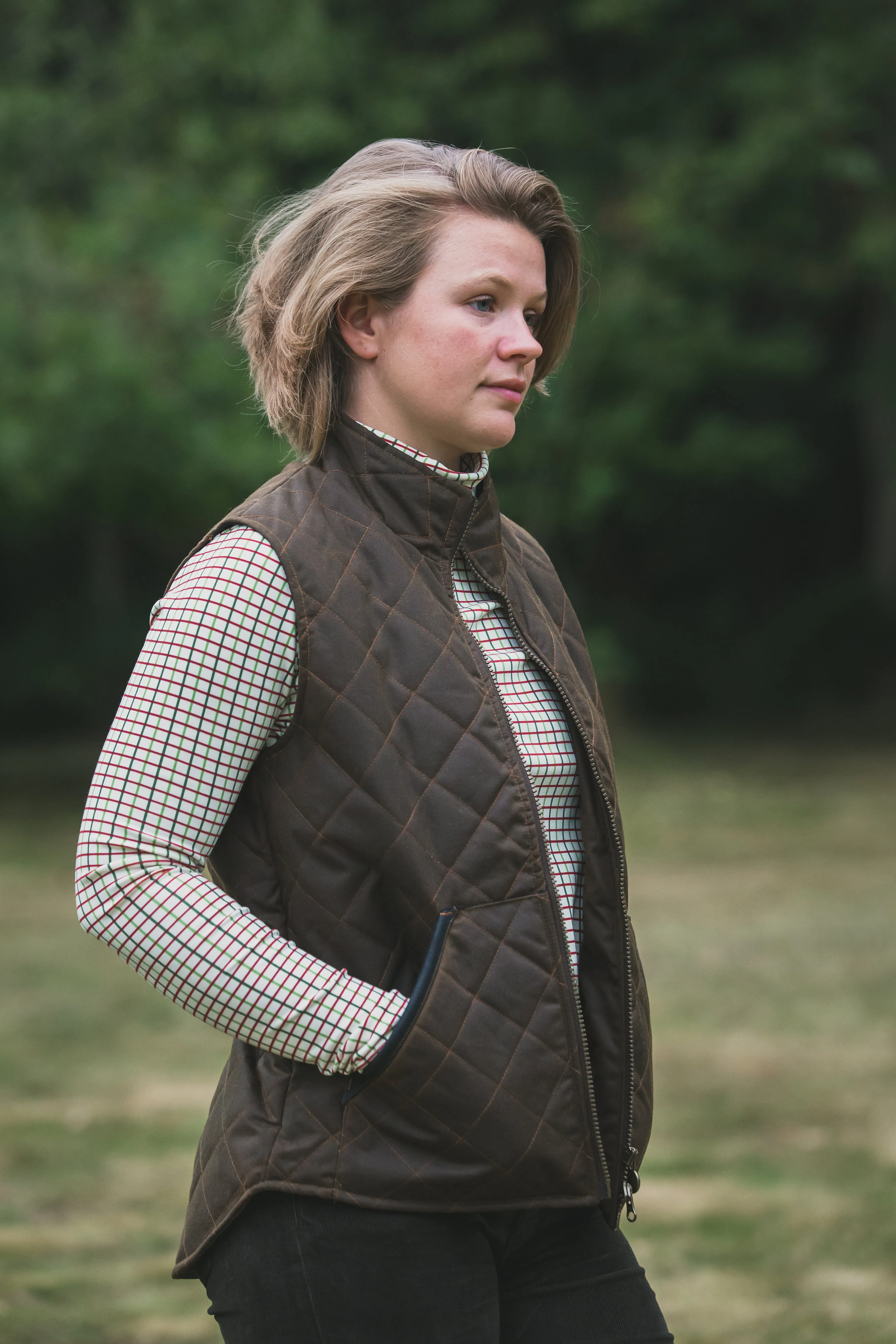 Outback Ladies 'Melbourne' Waterproof Wax Quilted Gilet