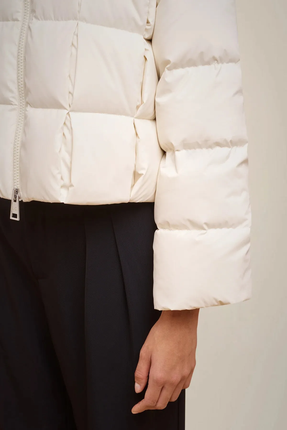 Padded Down Jacket - Almond