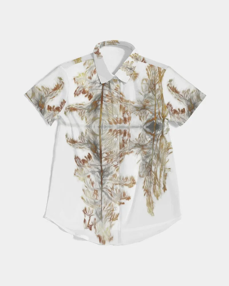 Passion's Reflection Women's Short Sleeve Button Up