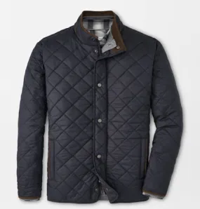 PETER MILLAR SUFFOLK QUILTED JACKET BLACK