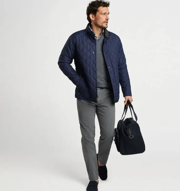 PETER MILLAR SUFFOLK QUILTED JACKET NAVY