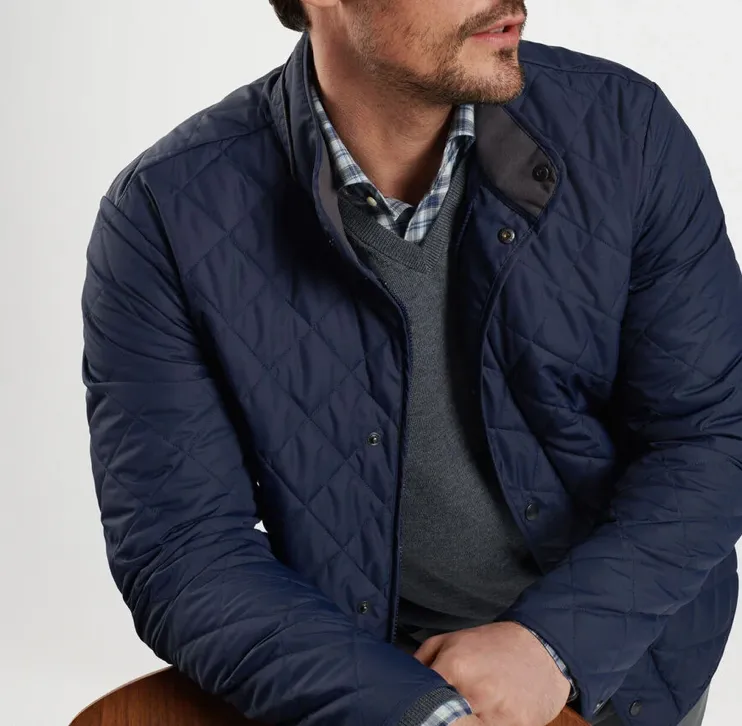 PETER MILLAR SUFFOLK QUILTED JACKET NAVY