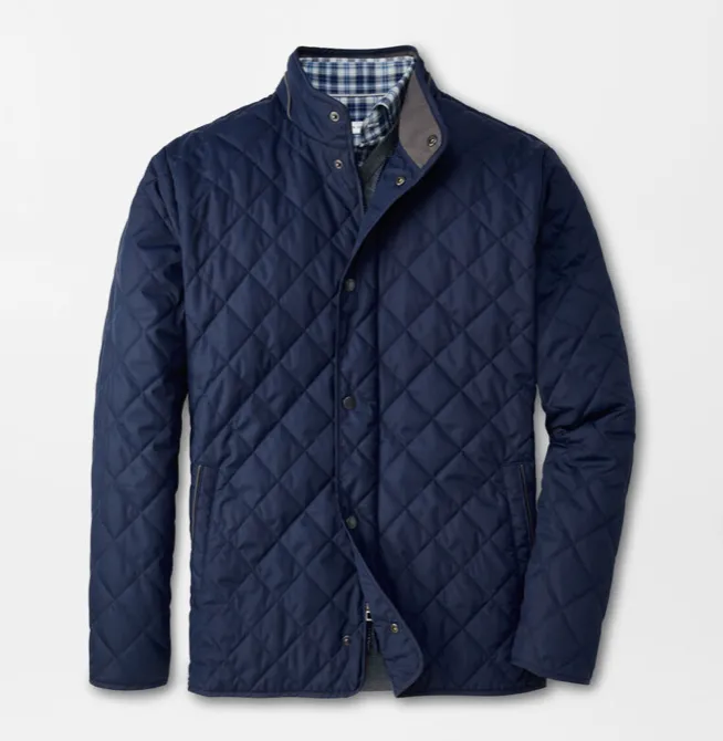 PETER MILLAR SUFFOLK QUILTED JACKET NAVY