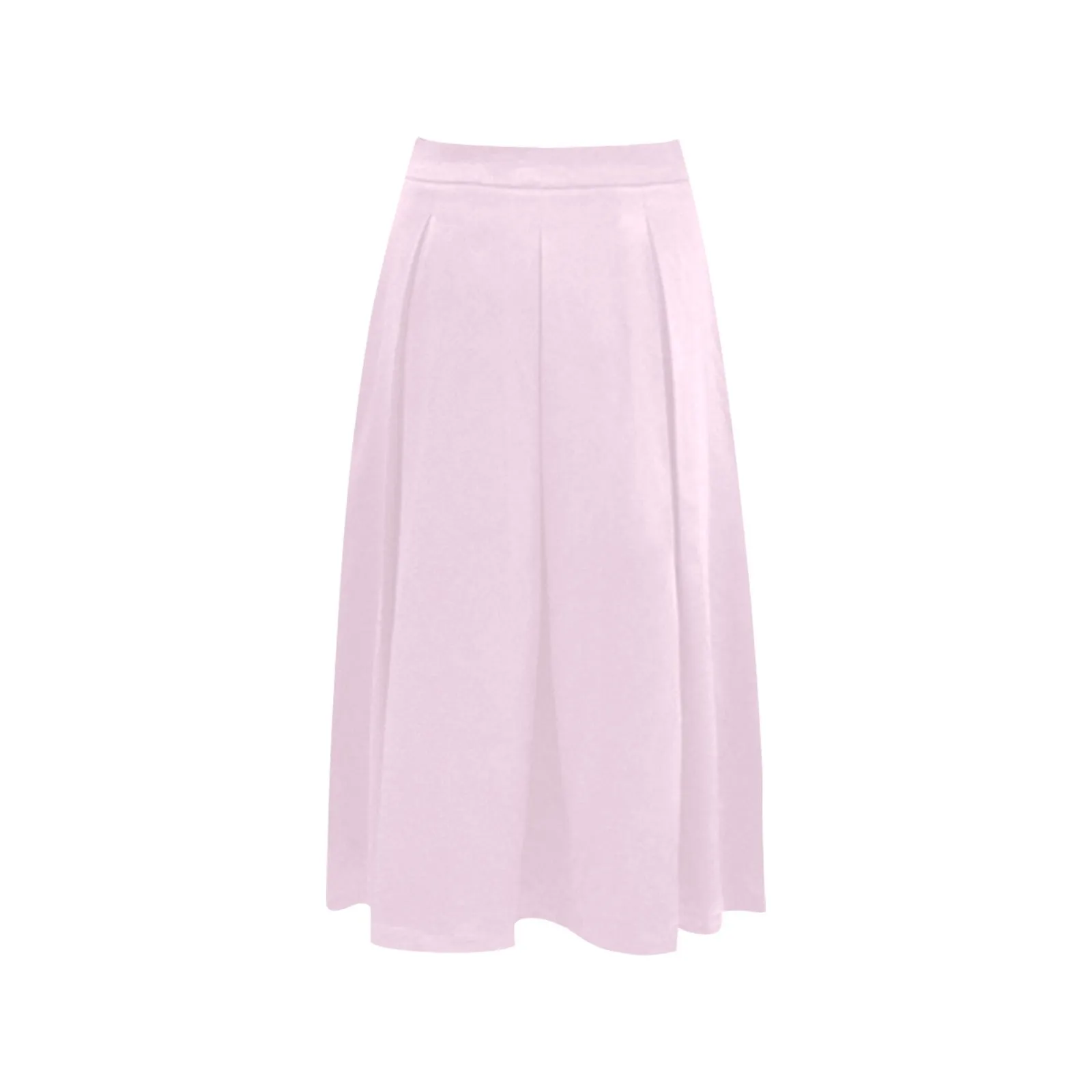 Pink Mnemosyne Women's Crepe Skirt (Model D16)