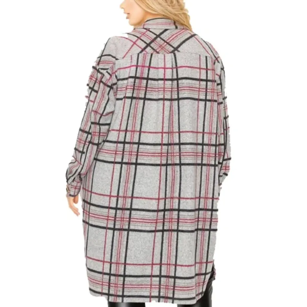 Plaid shacket