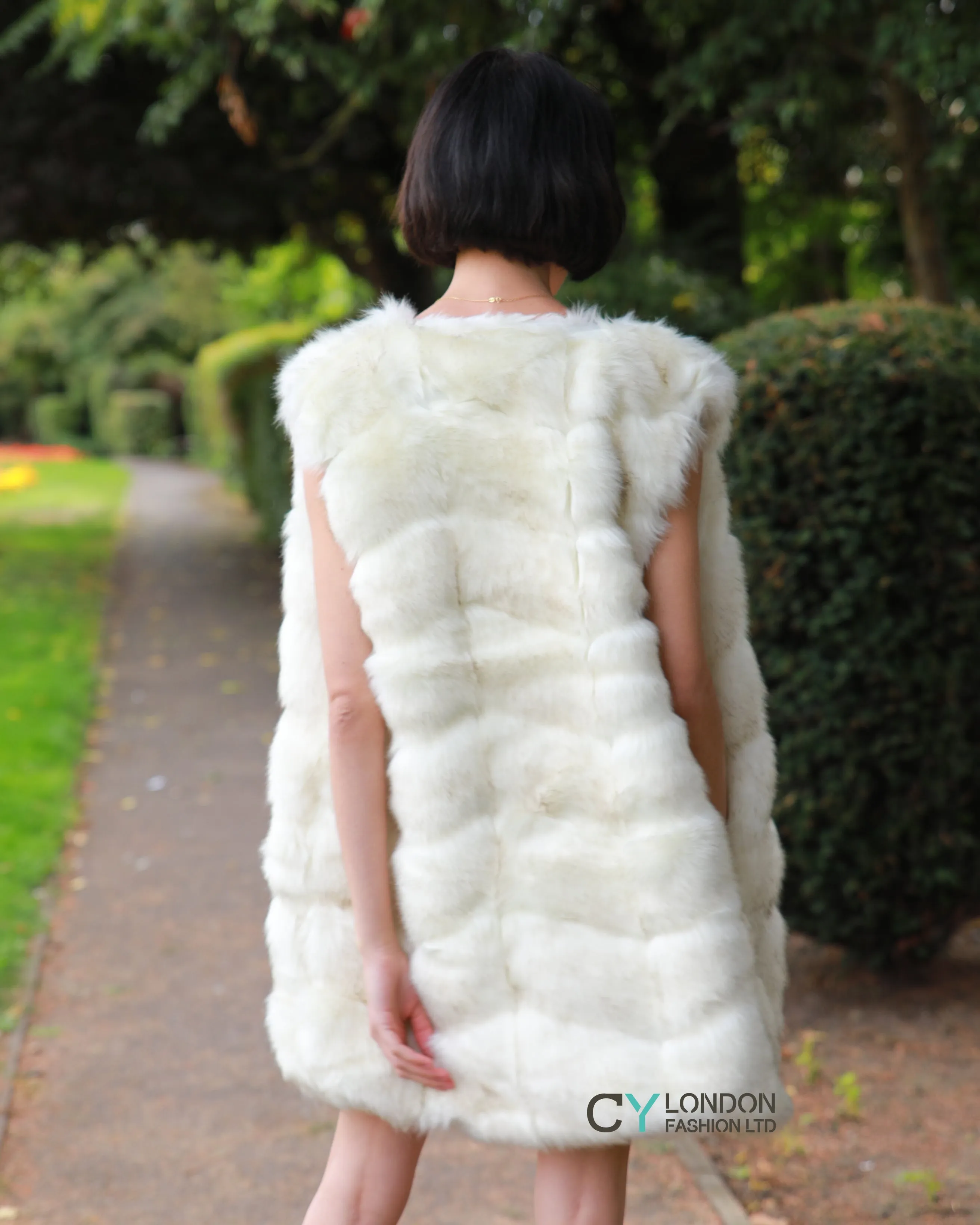 Plus Size Faux Fur Gilet