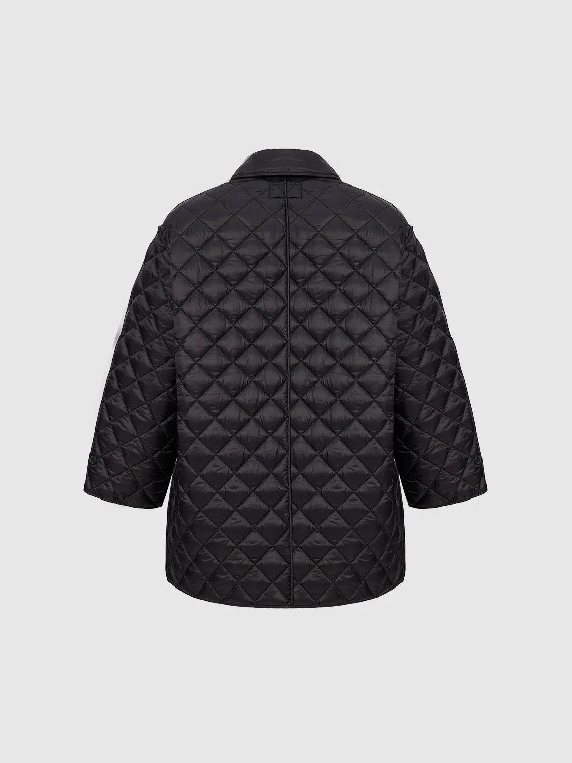 Quilted Embpssed Padded Coat