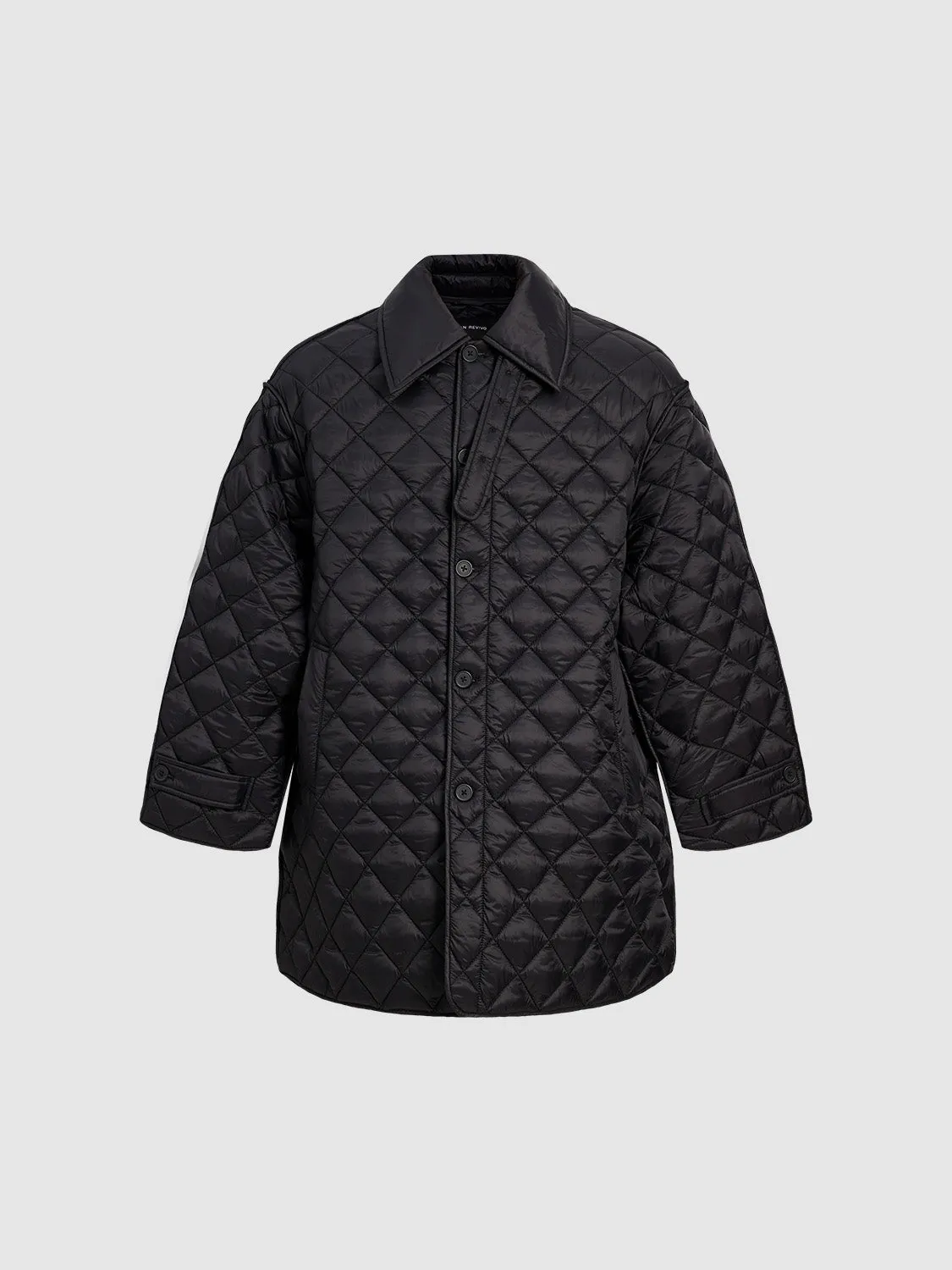 Quilted Embpssed Padded Coat