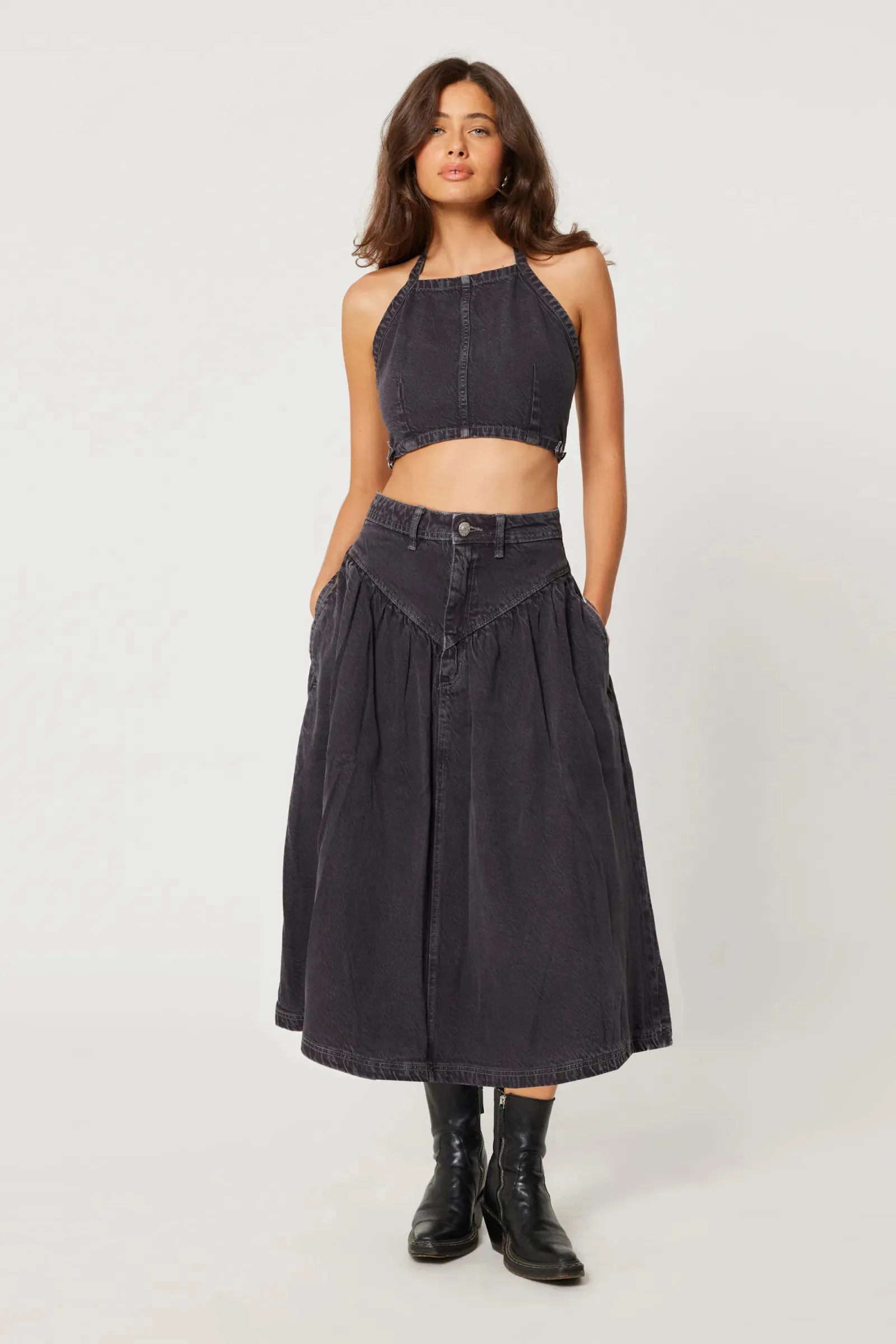 ROLLAS - Leonie Skirt Vintage Black