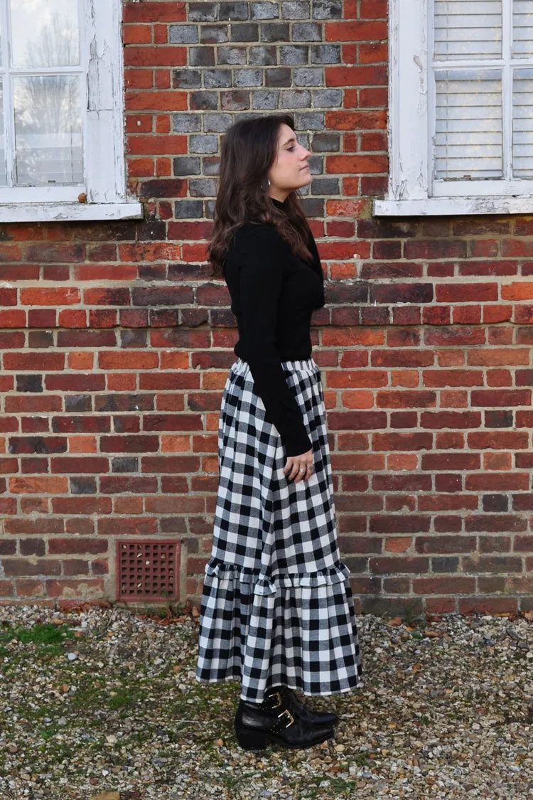 Rosa Skirt in Gingham by The Well Worn