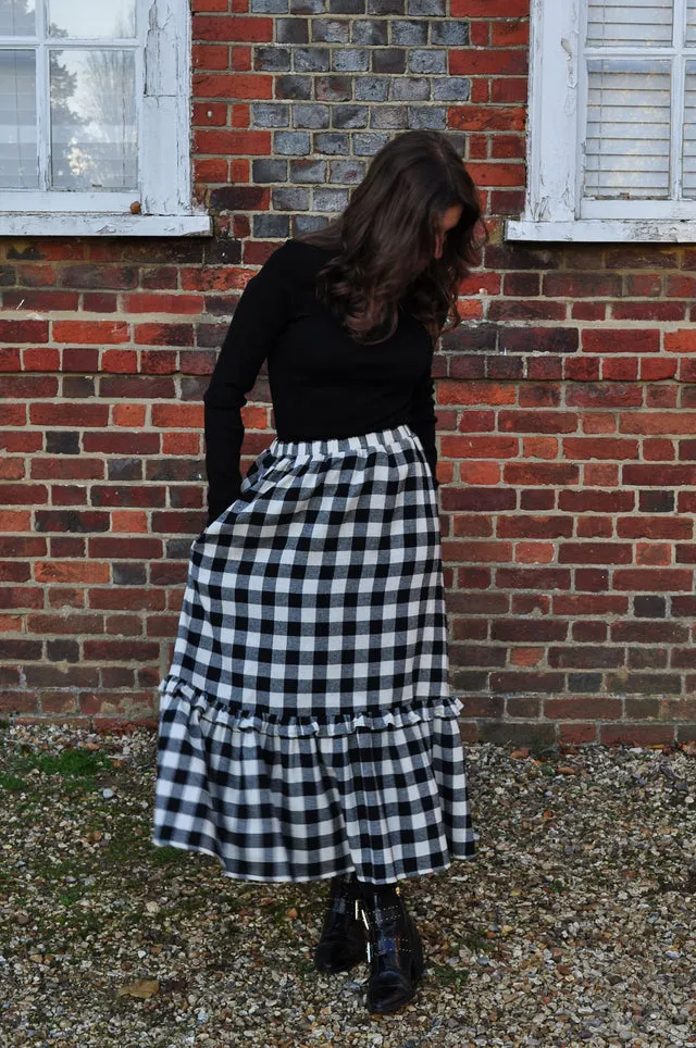 Rosa Skirt in Gingham by The Well Worn