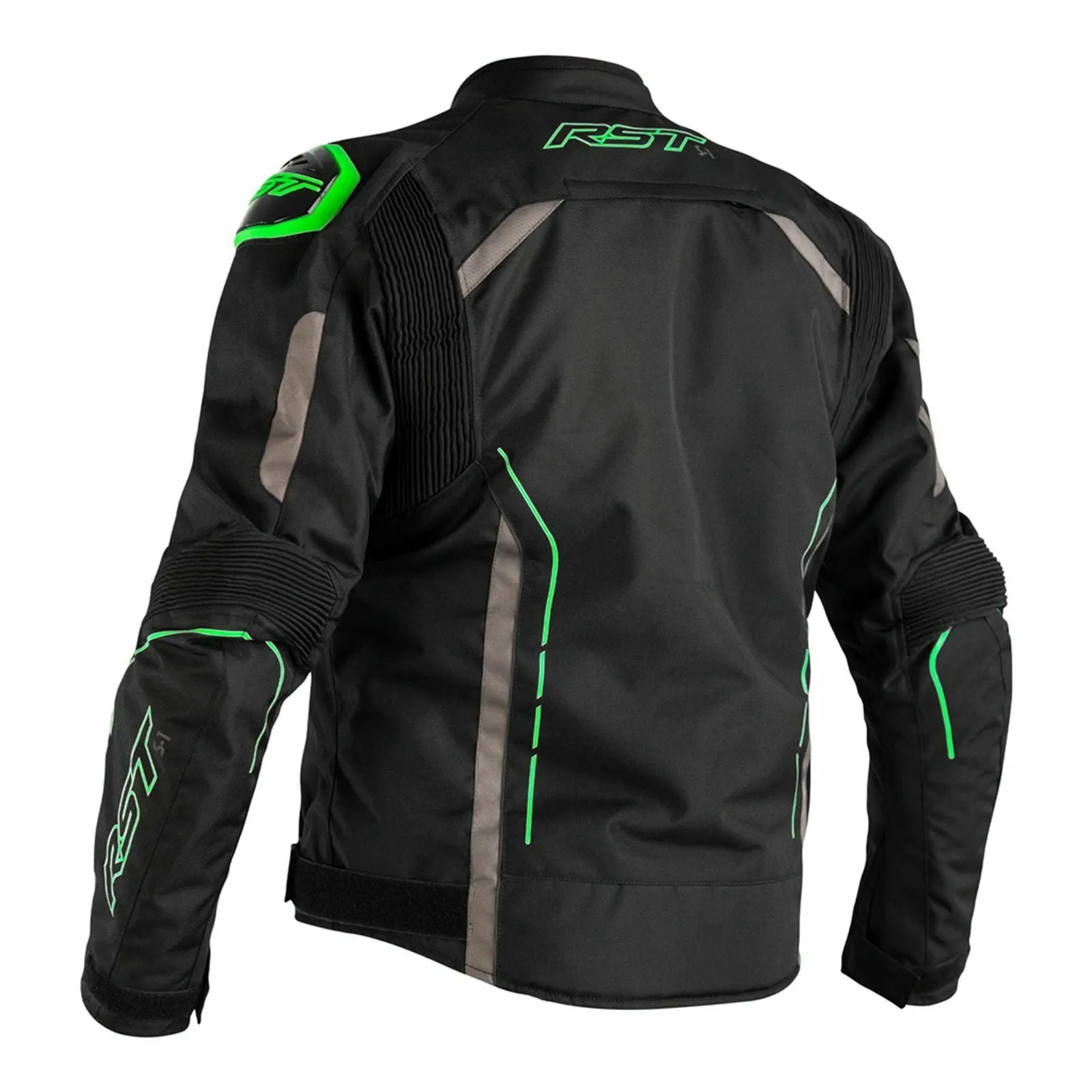 RST S1 Textile Waterproof Motorcycle Jacket - Black, Grey, Green