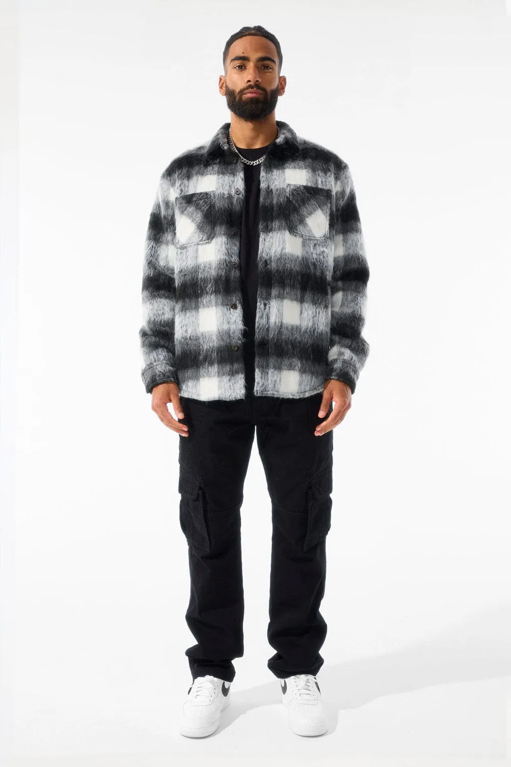 See You In Paradise Flannel Shacket (Black)