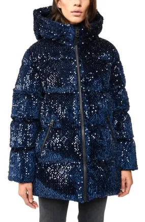 Sequin Quilted Puffer