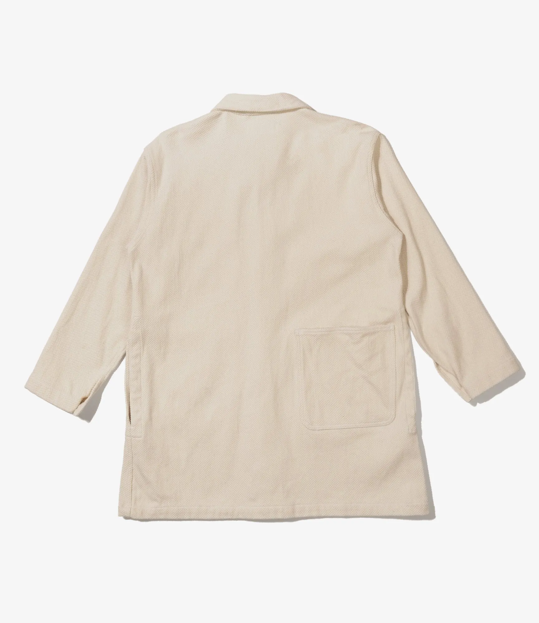 Shop Coat - Natural Cotton Heavy Basketweave