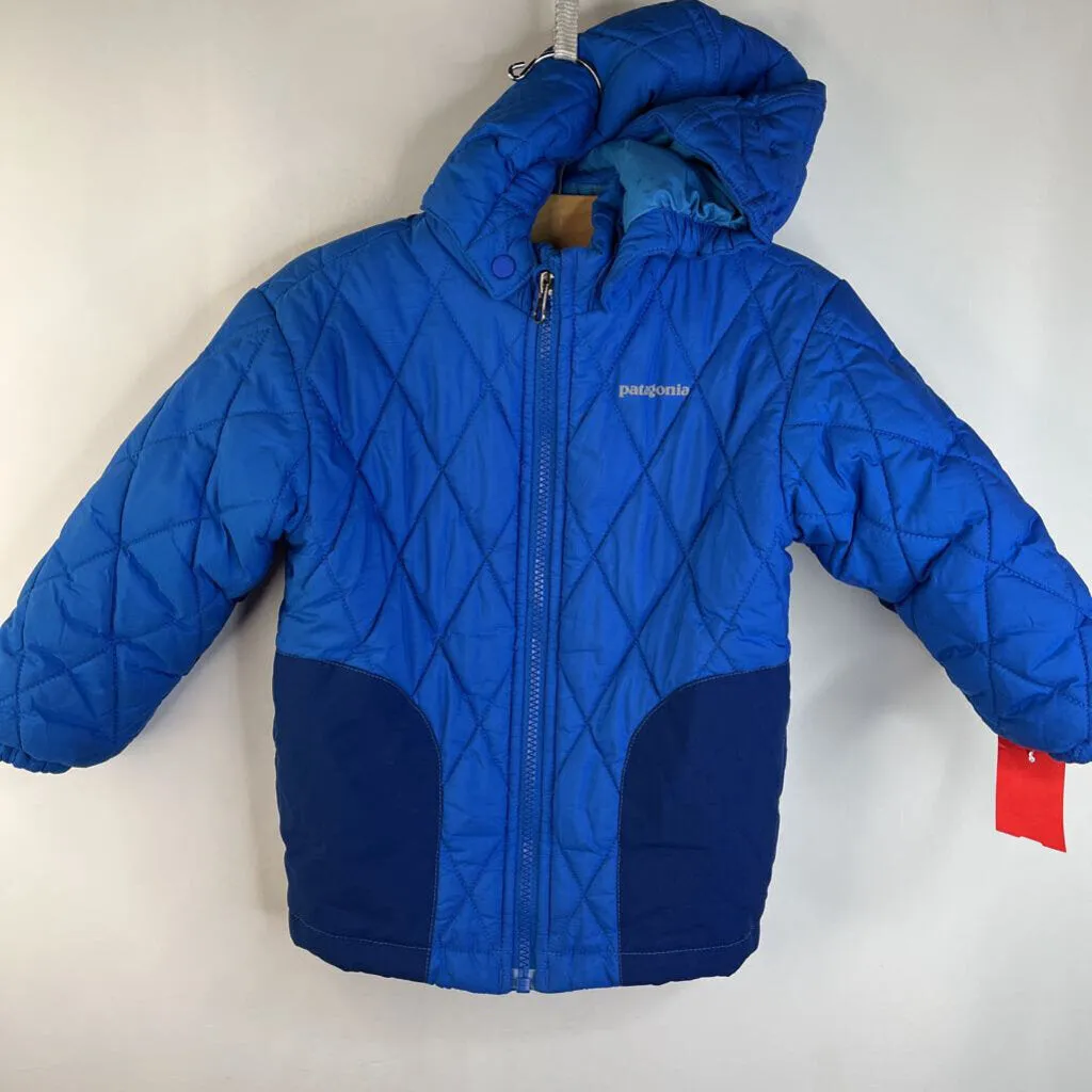 Size 2: Patagonia Blue Quilted Winter Coat