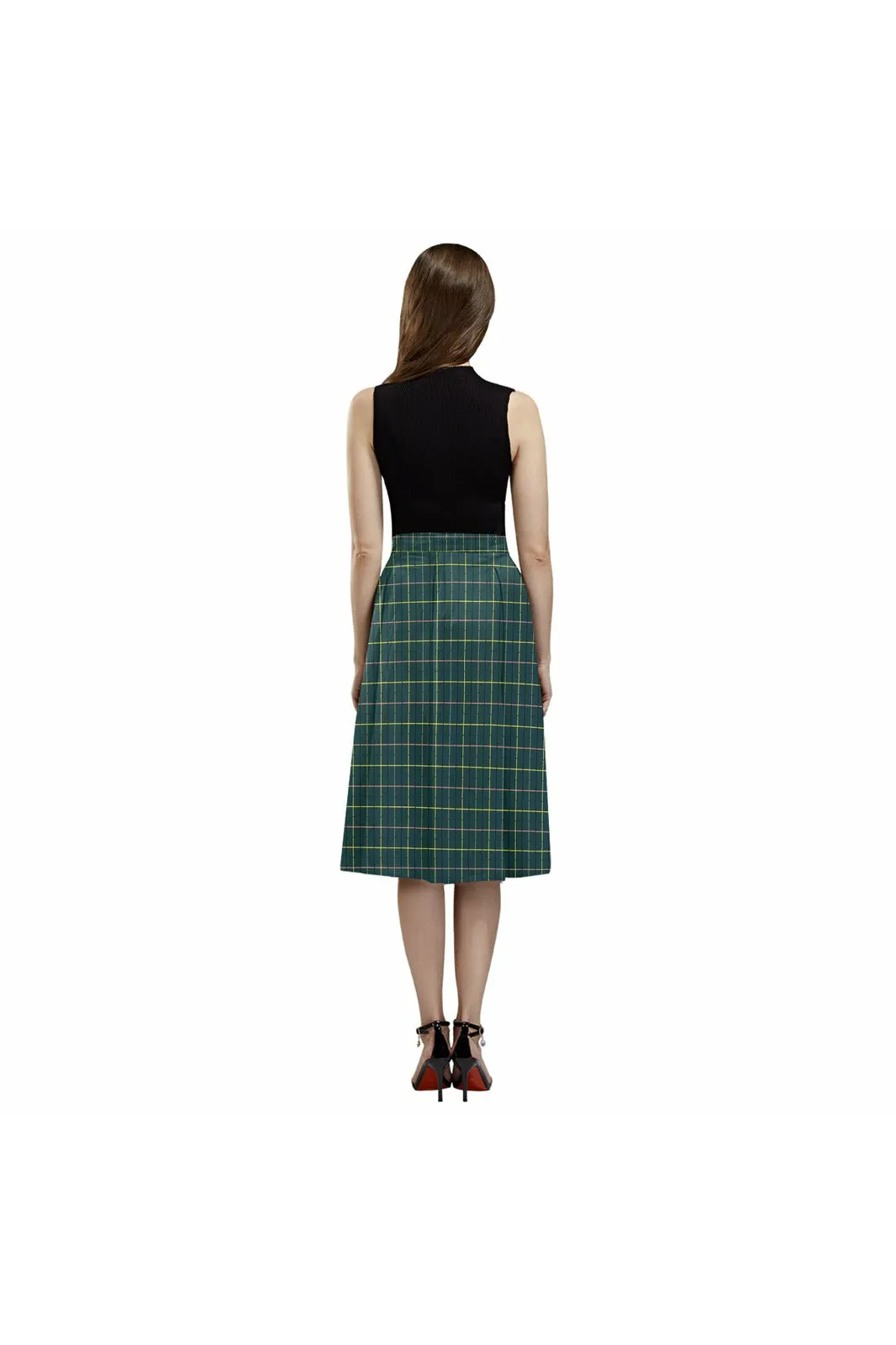 Storm Green Mnemosyne Women's Crepe Skirt