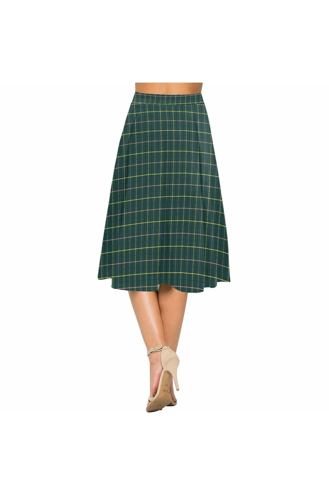 Storm Green Mnemosyne Women's Crepe Skirt