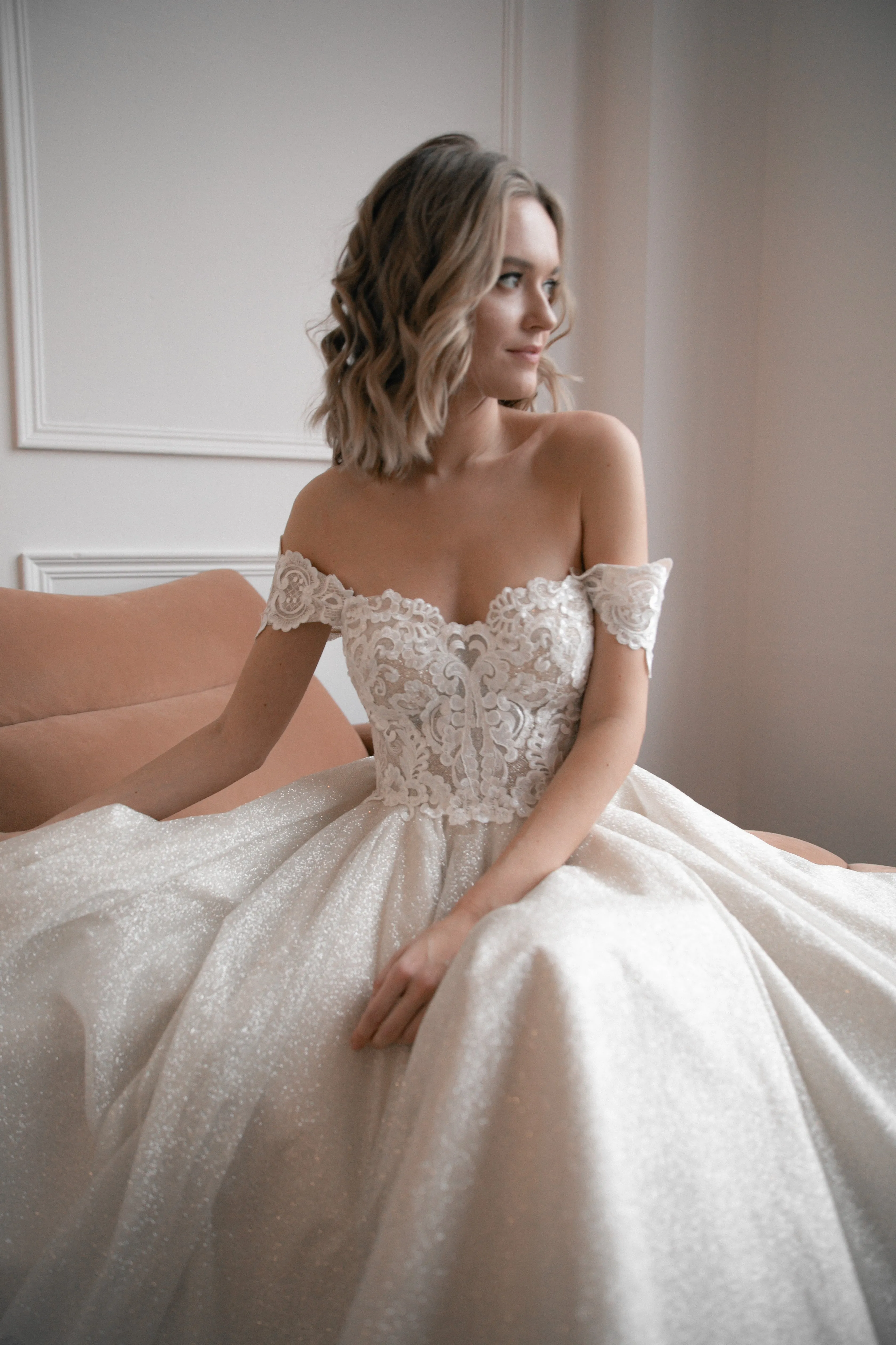 Tea Length Lace Wedding Dress Elise