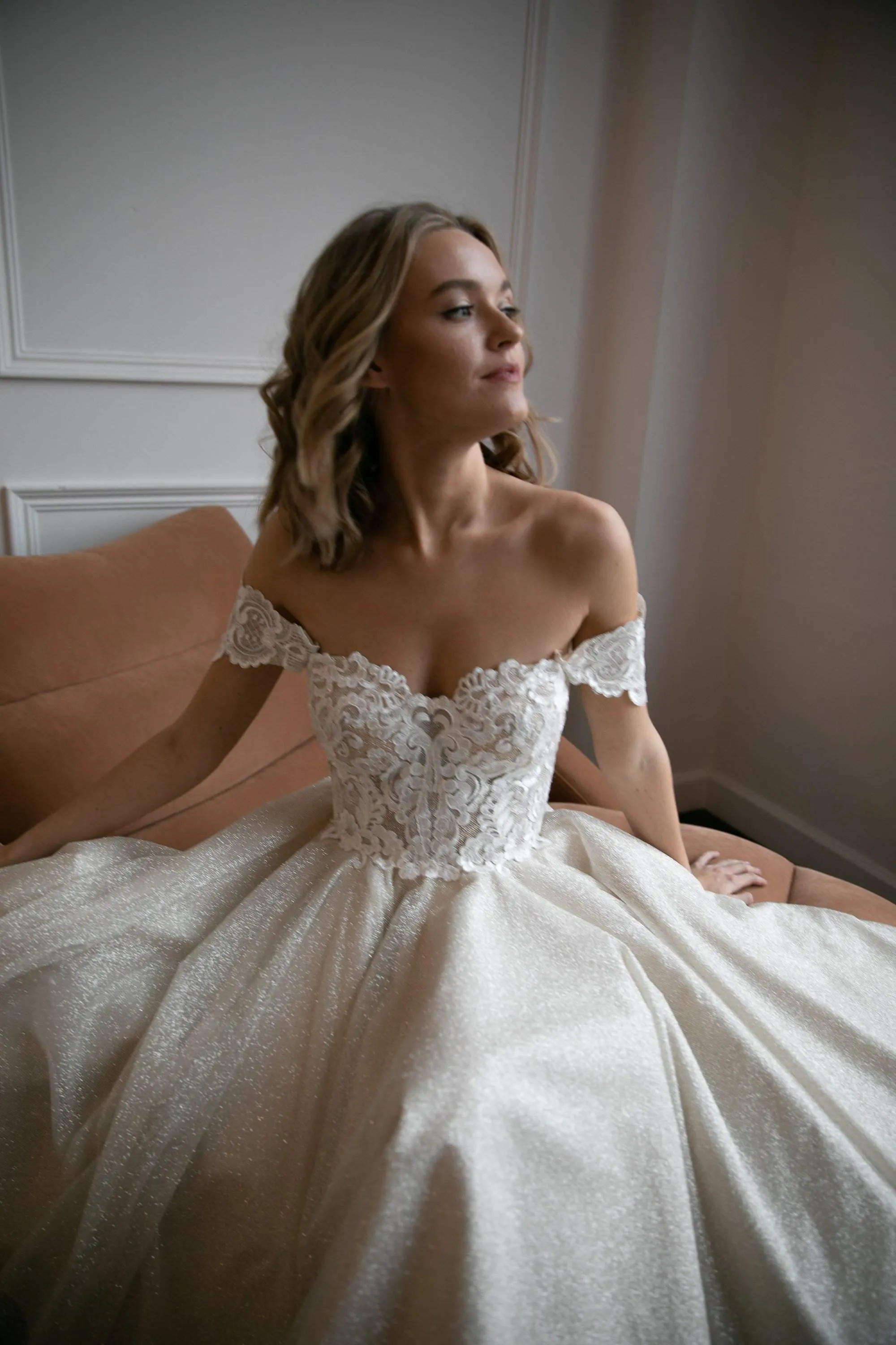 Tea Length Lace Wedding Dress Elise