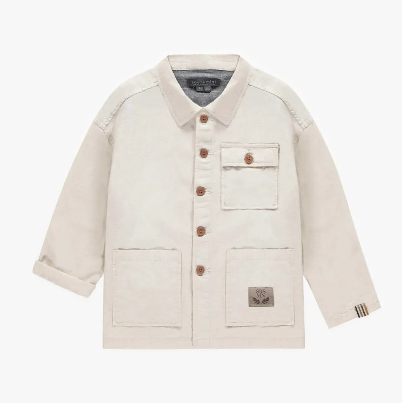 The Linen Overshirt - Cream - KIDS