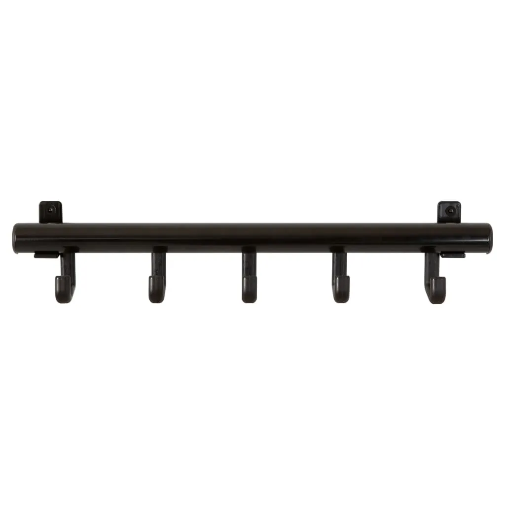 V-Part Coat Rack with 5 Hooks Techno 5 Black