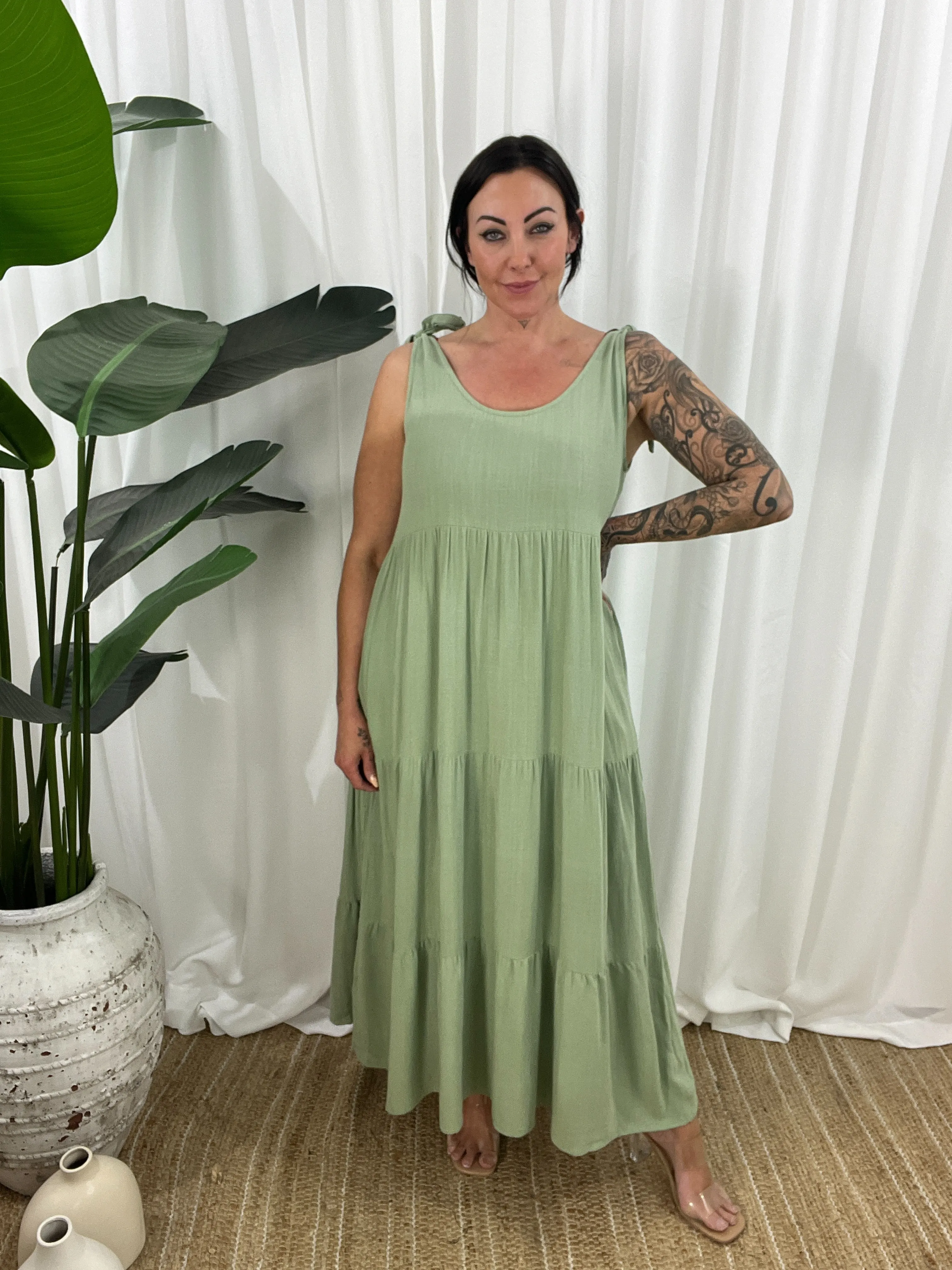 Verity Dress - Sage (SALE)