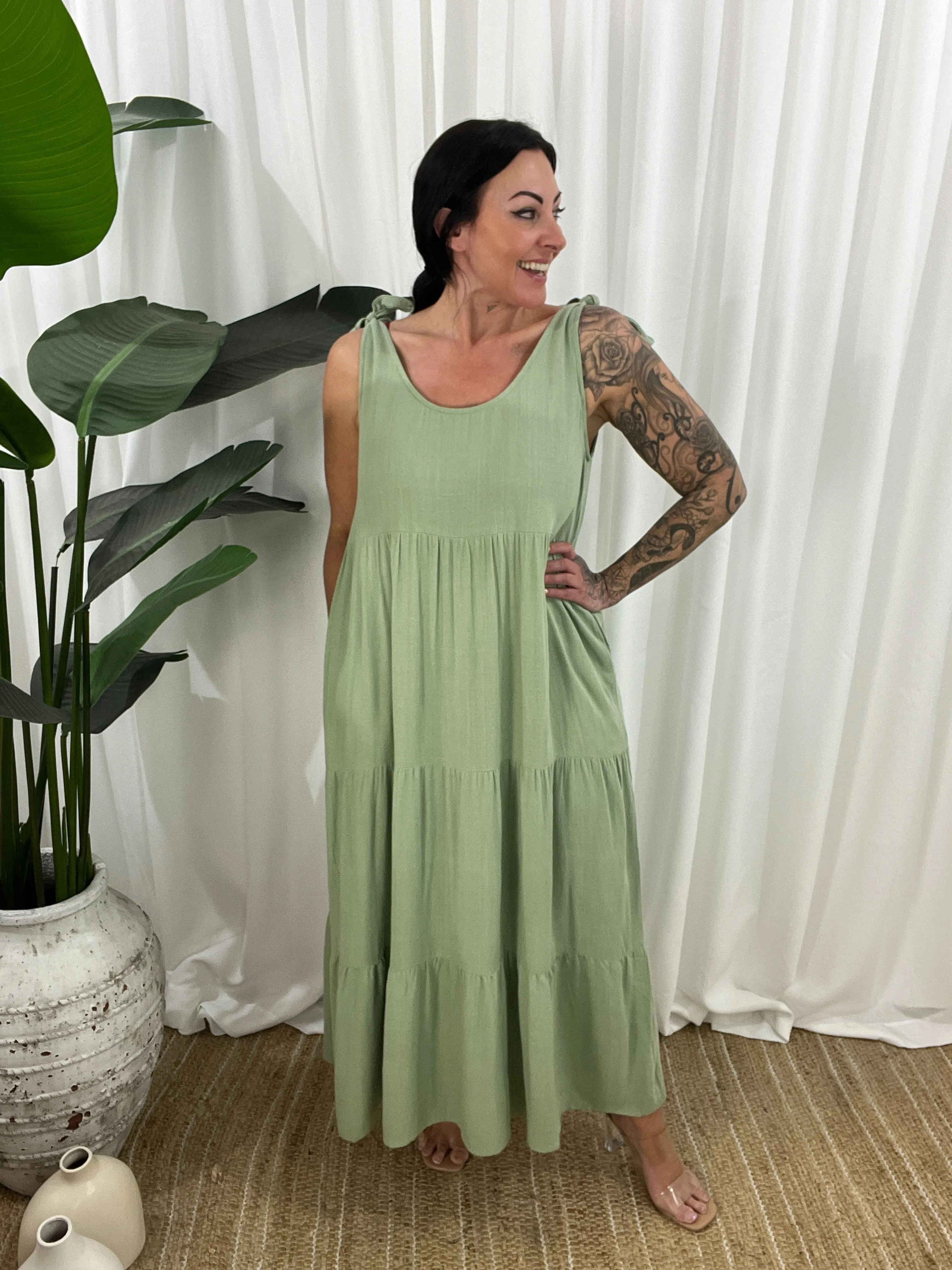 Verity Dress - Sage (SALE)