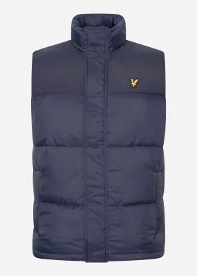 Wadded gilet - dark navy