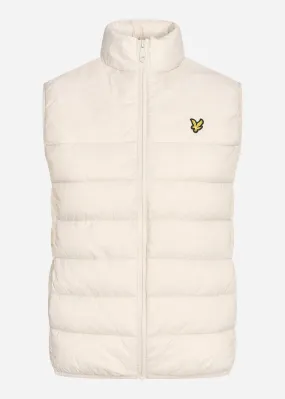 Wadded gilet - light mist