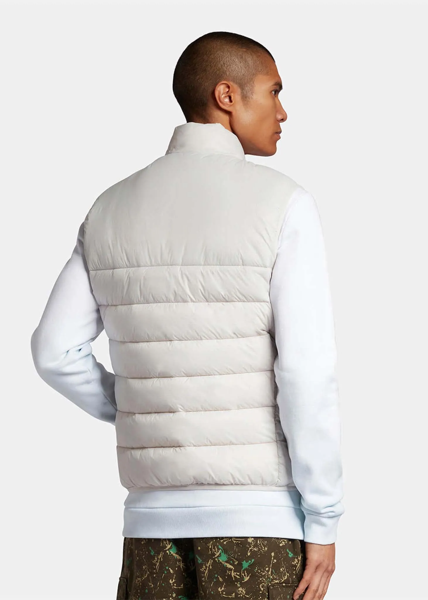 Wadded gilet - light mist